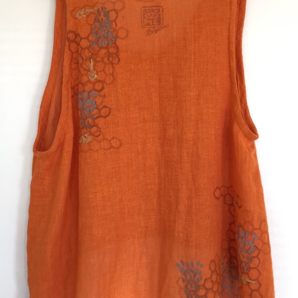 Vintage Oversized Lagenlook Beachy Coastal Summer Tank Top Size Small - Picture 9 of 14